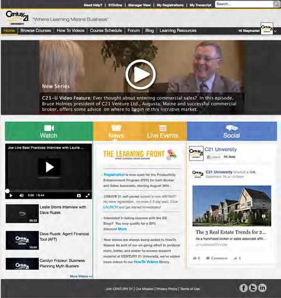communication, loyalty, and satisfaction ONLINE TRAINING: CENTURY 21 REAL ESTATE, LLC With over 80,000 independent sales agents worldwide, speaking 18 languages, CENTURY 21 Real Estate, LLC needed a