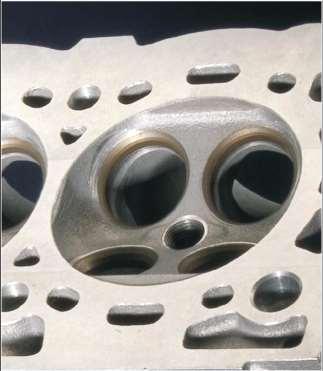 Quality of unmachined areas and in-situ machined port areas can