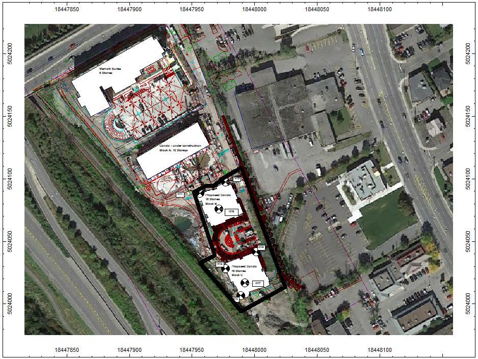 Figure 1B: Scaled Area Plan, Proposed Development at 1172 Walkley Road Marriott Hotel