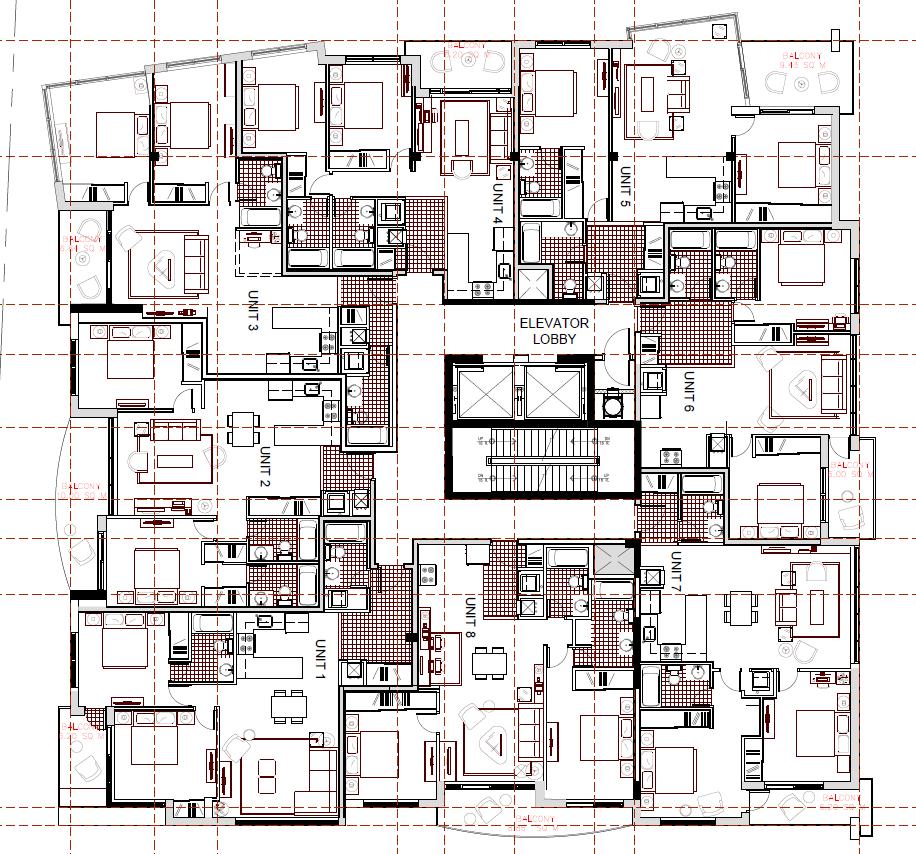 Figure 4: Typical Floor Plan, Block