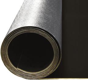 Noise Barrier is offered in the following forms: with Absorber / Decoupler (VP) VP consists of a flexible, mass loaded vinyl barrier laminated to a quilted fiberglass decoupler on one or both sides.
