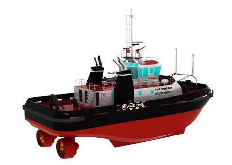 Project info Bilbao: New tugboat powered by LNG EPA3 The existing and future maritime fleet needs to be adapted in terms of technology of engines and storage in order to continue with the transition