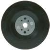 OVERVIEW BACK-UP PADS 295 > Fibre disc back-up pads for angle grinder HARD BACK-UP PAD HaRd Back-up pad Properties: Grinding with hard contact Faster and more aggressive material removal diameter