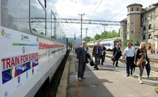 SETA demonstration train Monfalcone Divaca Rijeka Objective: save travel time (from 6,01 to 4,52 hours with