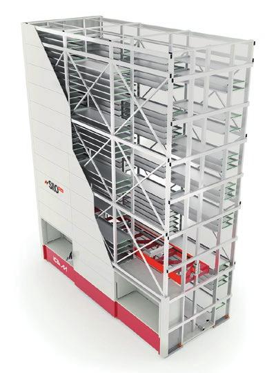 SAFETY, COMFORT AND PRODUCTIVITY Front storage position Rear storage position Tray storage columns The vertical SILO Plus storage system operates according to the goods-to-person picking principle: