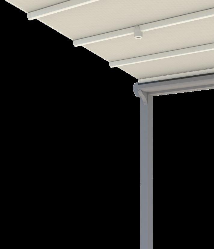 t e c hnic al de tail s 01 Double Anti-Air System Aluminium Rail (A001) This system prevents the wind entering between the ceiling cover, rails and gutter, and creates an airtight space into which