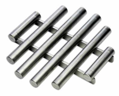 GRATE MAGNETS ROUND DIAMETER THICKNESS 1-1/2 IN. (38 MM) All stainless steel construction Ladder style design 1-inch dia.