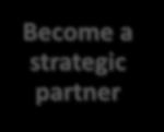 not out of Become a strategic partner Evolve