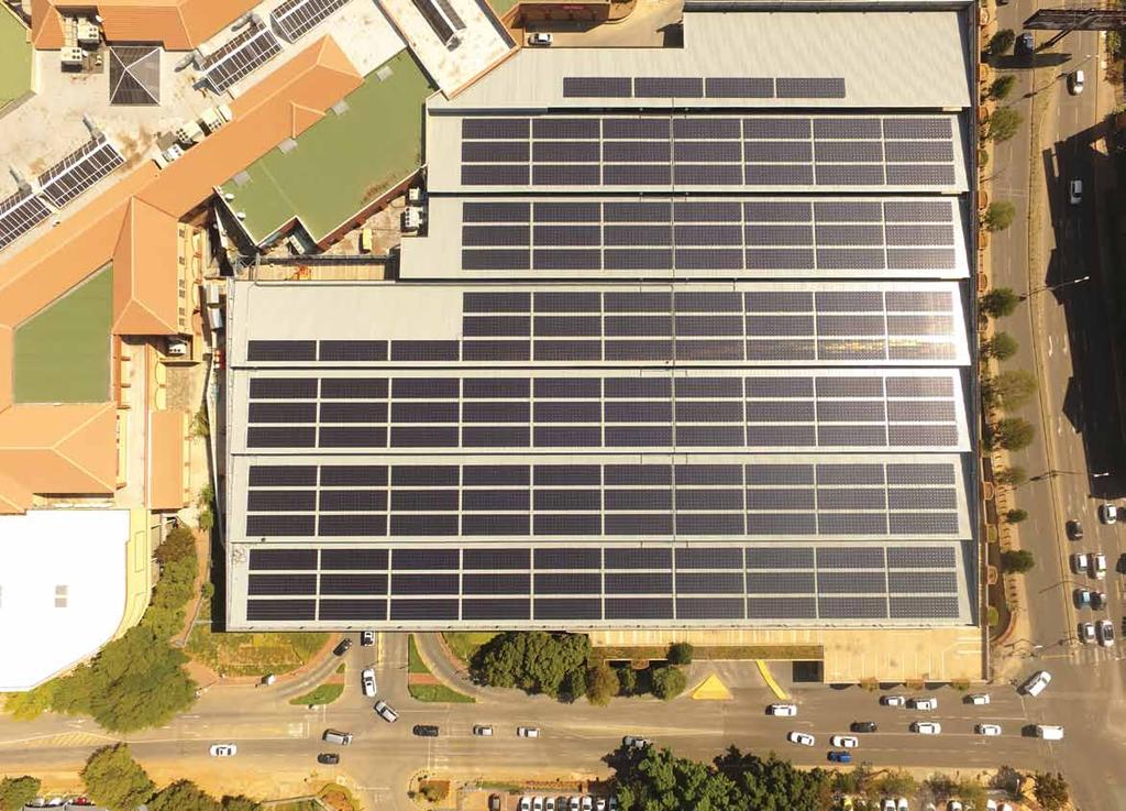 1,500 tons CO 2 Grid connection: 04/2017 Northgate Mall Rooftop Location: Northgate, Johannesburg, South Africa COMMERCIAL AND