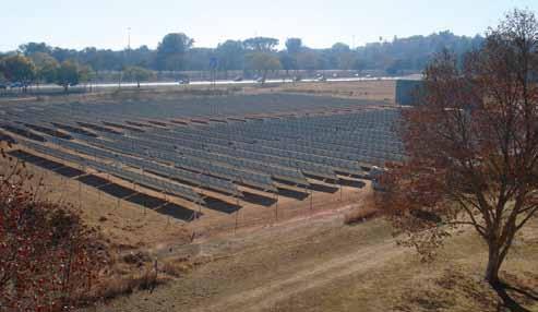 1,400 tons CO 2 Grid connection: 09/2016 COMMERCIAL AND INDUSTRIAL CSIR Solar Farm - single axis tracker Location: CSIR Campus,