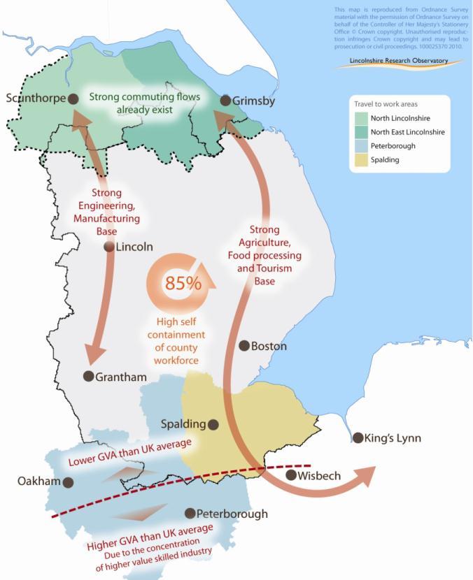 Greater Lincolnshire in Context Greater Lincolnshire has many assets which will provide a good platform both for economic growth, provided the right economic conditions can be delivered to realise
