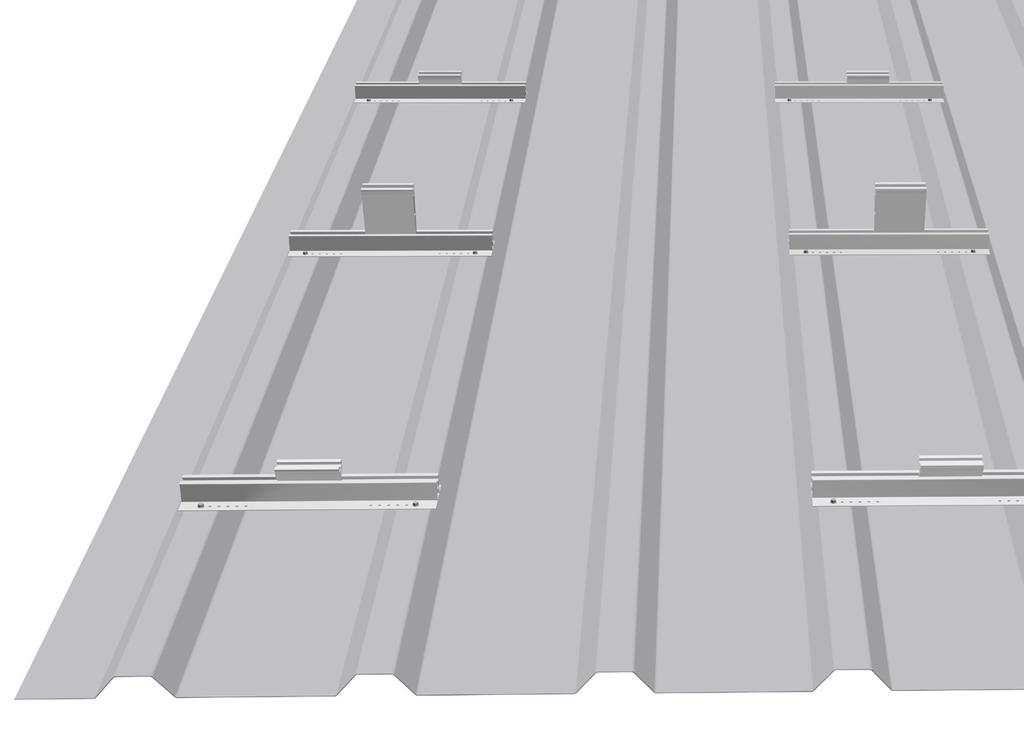 trapezoidal sheet metal rail Lift and position them so that