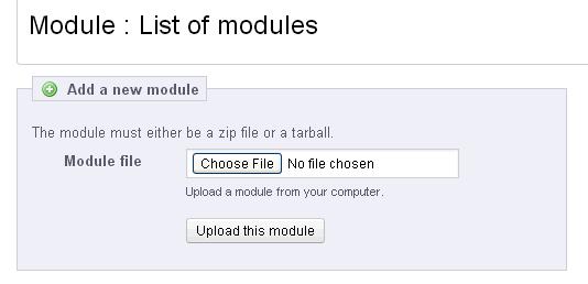 prompted to select a file that you wish to upload and install.