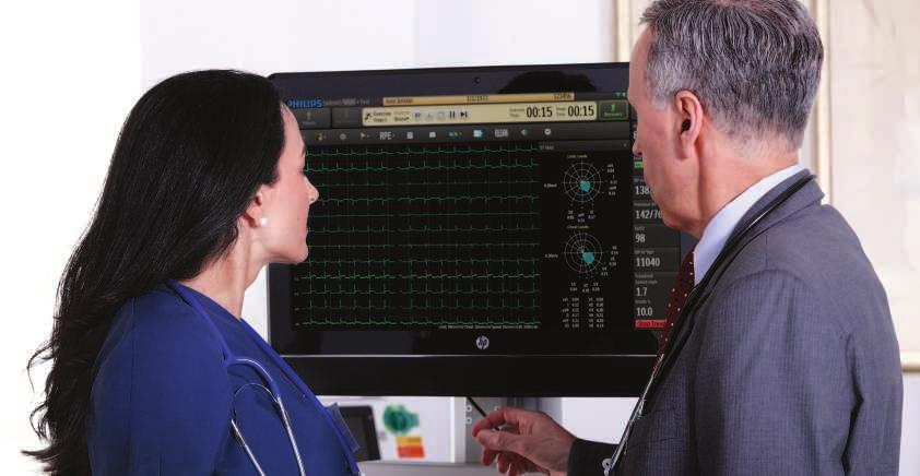 Connectivity where it counts Managing patient information from start to finish, the ST80i turns stress ECG data into actionable insights, using bidirectional network connectivity to collect and