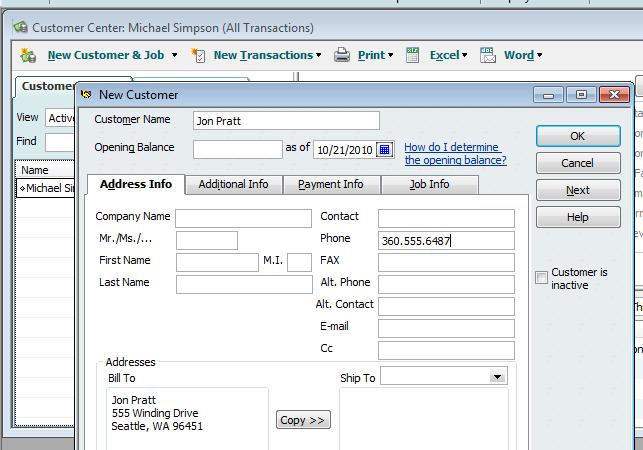 Managing Customer and Partner Accounts with QuickBooks These instructions guide you through the procedures for setting up and managing customer and partner accounts using QuickBooks accounting