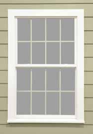 Brickmold Series 300 Double Hung Standard Features Welded sash and frame Fiberglass screens Reinforced meeting rail Sloped sill with interlocking leg 100 SH: bottom sash tilts in/half screen 300 DH: