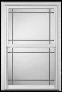 400 Double Hung Standard Features Thermal fusion welded frame and sash Sleek slimline sash profile Quad weather stripping at key contact points Also available in Rolling and Picture window Full