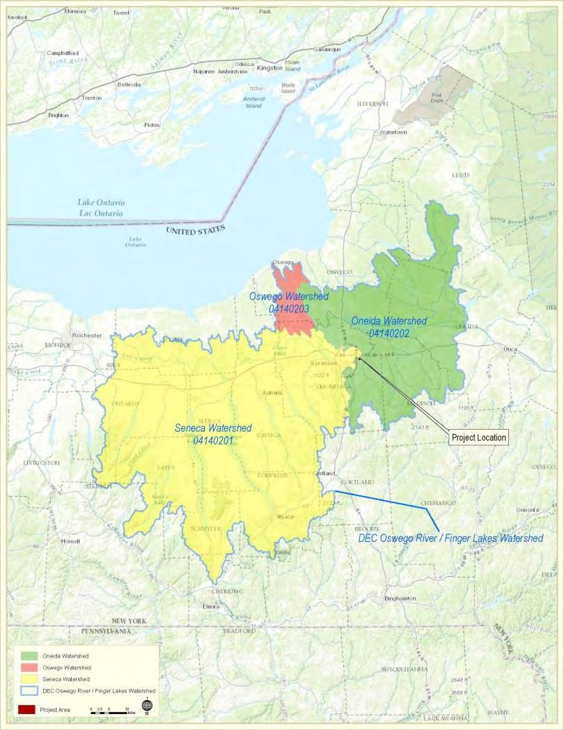 Service Area The geographic area in which permitted impacts can be compensated for at a given bank (watershed approach) Proposed service area for CNYMB is Oswego