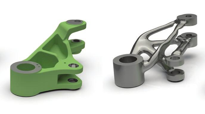 Additive manufacturing with NX NX Workflow to reshape conventionally designed parts Original design. Optimize part topology. Modify designs using Convergent Modeling.