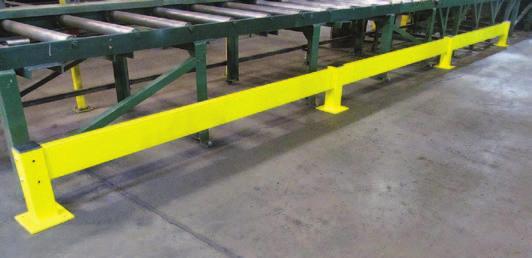 GUARD RAILS & MACHINE GUARDS SINGLE GUARD RAIL MACHINE GUARD Install peace of mind to protect valuable machinery and personnel.