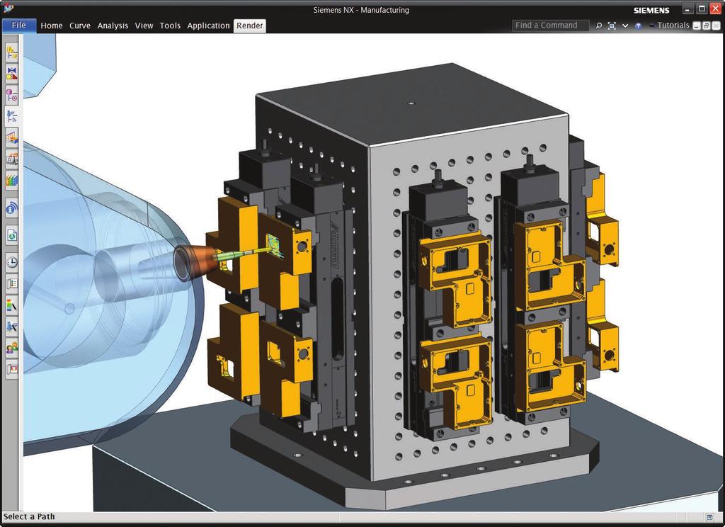 Instant visual preview drives the volume-based 2.5D milling process.
