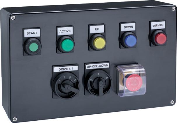 To ensure a reliable solution for any control application, many control functions with a wide range of labeling, contact blocks, and enclosure options are available.