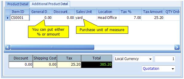 You can copy information on Quotation when