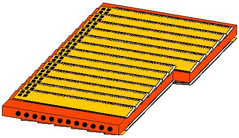 Specific design features: BTeV pixel Pixel disk assembly detector split in two frames frames