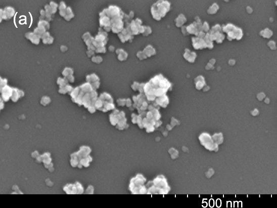 cubes. The small nanocubes and/or nanoparticles have a size range of 10 40 nm. Fig.