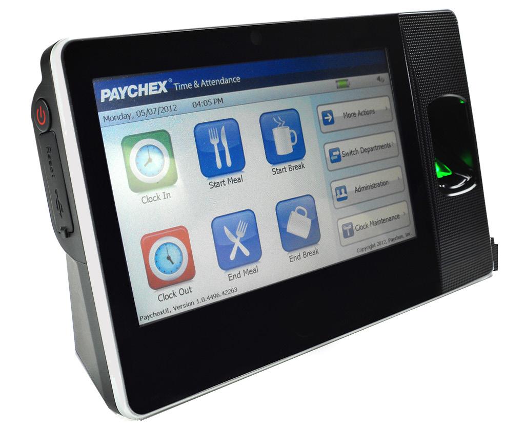 Using the Paychex Biometric 2500 Time Clock This is an overview of the Paychex Time and Labor Online Biometric 2500 Time Clock.
