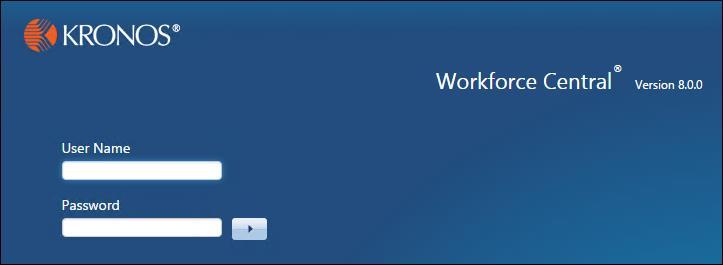 Basic Navigation Logging on to Kronos The Workforce Central logon page provides access to all features in the Kronos Workforce Timekeeper application to which you have been given access.