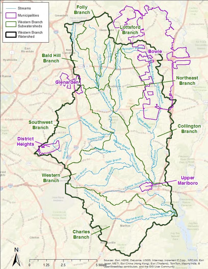 Subwatersheds Potential Stream Restoration Length (miles) And Percent of