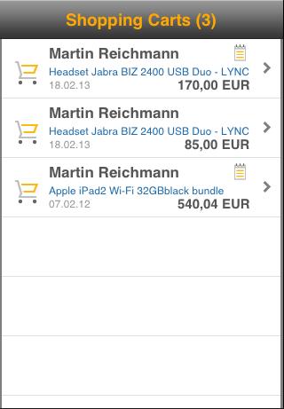 Full integration Integration to online SRM system Submission of the receipts via mobile