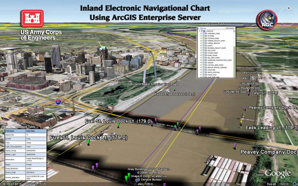 Navigation R&D Programs Inland Electronic Navigation Charts Authorized in 2002 following tow / bridge allision