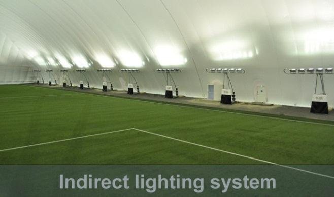 LIGHTING SYSTEM The inner ambient of the dome is lighted by proper quantity of the halogen