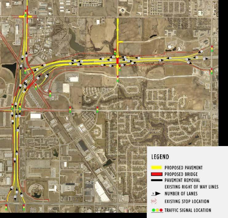 Preferred Alternative Dual-Lane Flyover New interchange access at Meredith Dr.