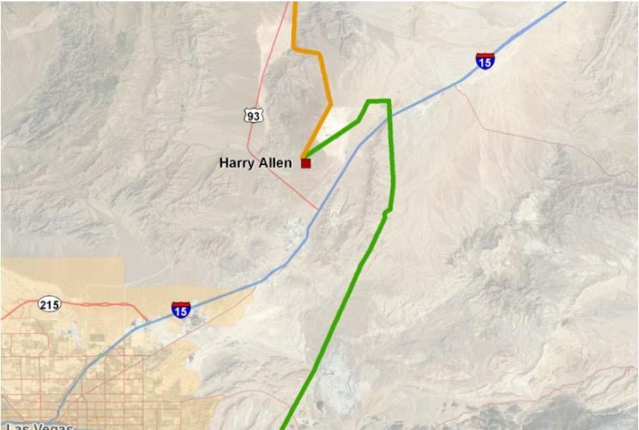 DesertLink (Harry Allen to Eldorado) 60-mile 500 kv transmission line near Las Vegas, Nevada Approved by California ISO as economic project in December 2014