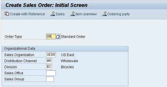 Create Sales Order Referencing a Quotation Task Create a sales order with reference to a quotation. Short Description Use the SAP Easy Access Menu to create a sales order.