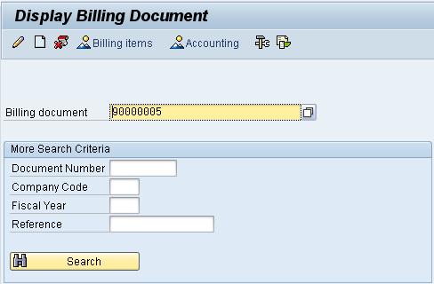 Display Billing Document and Customer Invoice Task Display a billing document and a customer invoice. Short Description Use the SAP Easy Access Menu to display a billing document/customer invoice.