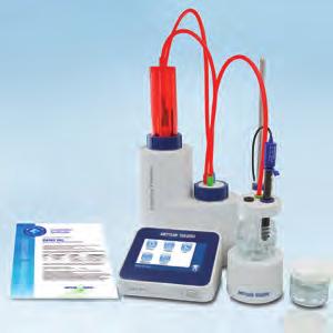 Receive the prepared standard solution appropriate for your type of titration and simply run three analyses.