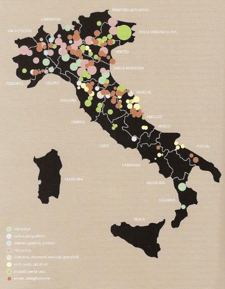 A map of Italian Industrial