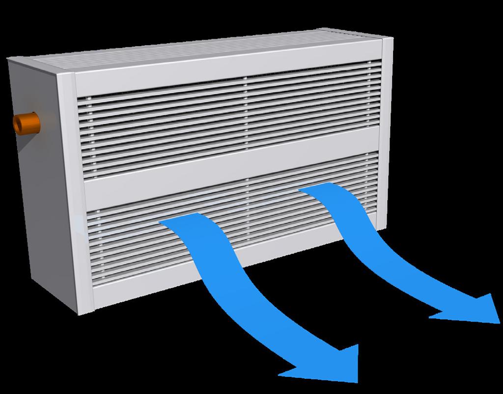 The (DLE-H) uniquely combines natural convective heating with low level displacement cooling into one cabinet enclosure.
