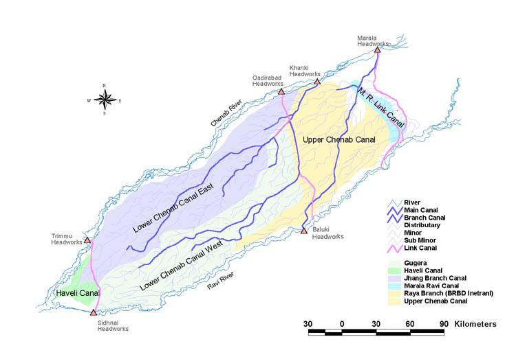 536 Water Resources Management III 1 Introduction The Lower Chenab canal off-takes from River Chenab from Khanki Head works.