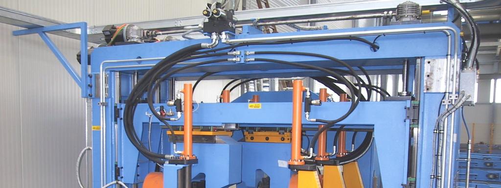 C) N. 4 Punching machines (single punch) 85 tonn each for the punching of four flange of I- beam, will act to punching as maximum diameter: 32mm on a material thickness 20mm; or as a maximum