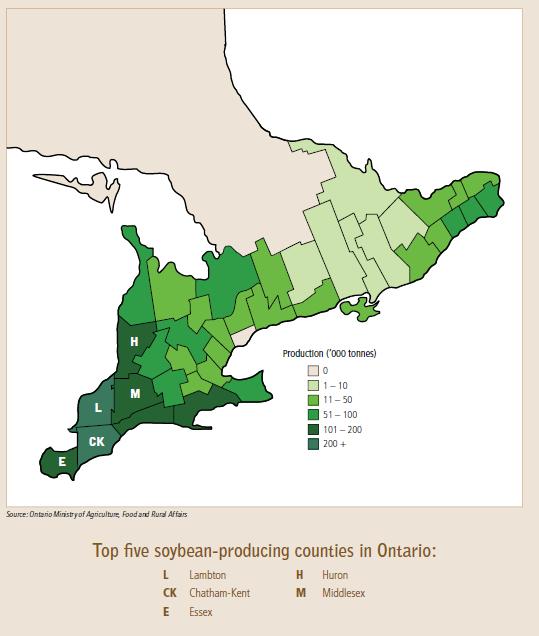 Transitioning to a Low Carbon Economy Sarnia s chemistry cluster leverages ag residues Located within Ontario s Agricultural Heartland 45% of soybeans and corn
