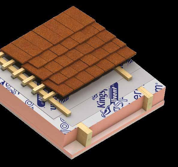 INSULATION FOR TILED OR SLATED PITCHED WARM ROOF SPACES l
