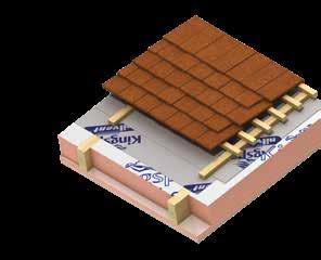 Unventilated Insulation Between & Under s at 600 mm Centres (Recommended for New Build or Re roofing) Fully Filled Insulation Between s No Sarking Board Fully Filled Insulation Between s 18 mm