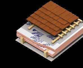 Typical Constructions and U values Unventilated Insulation Between & Over s at 600 mm Centres (Recommended for New Build or Re roofing) No Sarking Board 18 mm Sarking Board Horizontal lap between