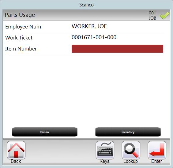 Add parts to a work ticket (Non work ticket transaction) If you have permission and your system is set up to do so, you can add parts to a work ticket