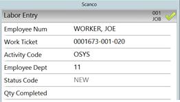 3 Work Ticket. Scan or look up the work ticket number/step you are working on.